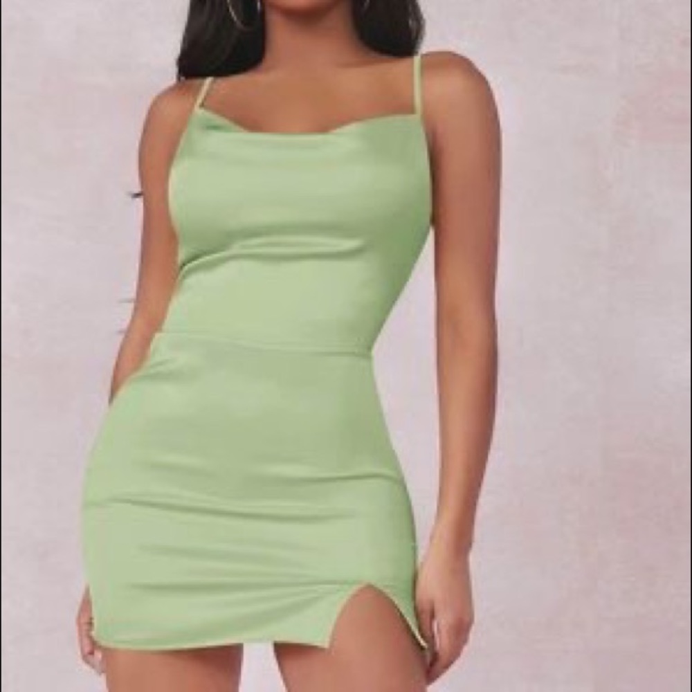Satin mini dress